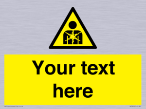 Custom Warning substance or mixture presenting a health hazard